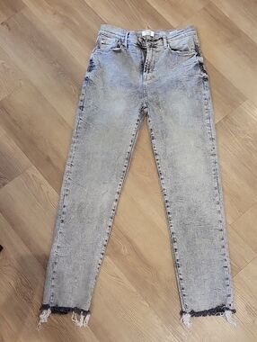 Kensie Vintage Luxe Grey Stonewashed Jeans